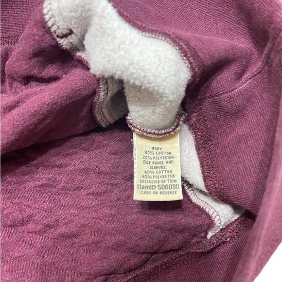 LL Bean Quilted Mock Neck Quarter Zip Kangaroo Pocket Women Size Petite Medium - Picture 8 of 8